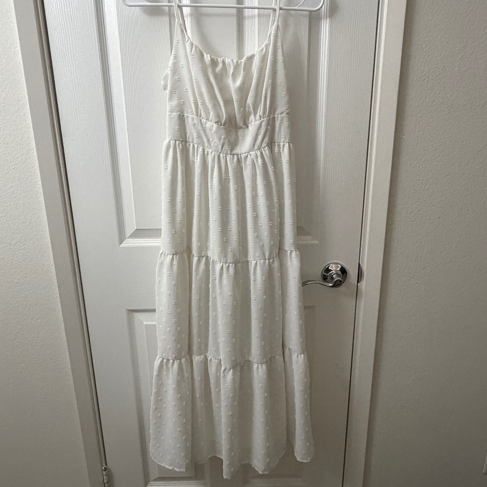 White midi sun dress - Picture 1 of 7